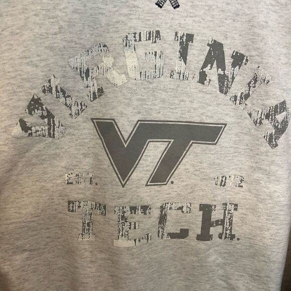 Virginia Tech VT distressed unisex Champion ringer sweatshirt. Size XL. - Picture 3 of 8